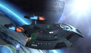 A Nova-Class ship explores the Gamma Quadrant.